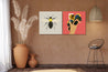 tableau-artiste-main-lunettes-rose