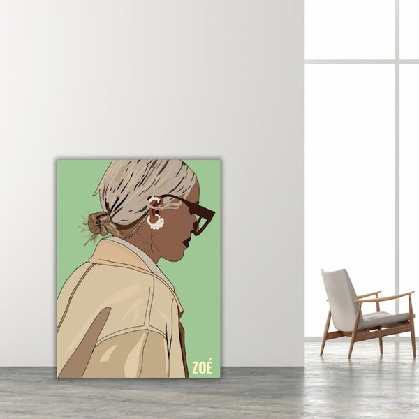 Femme au chignon
